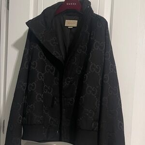 Gucci Black GG Patterned Jacket